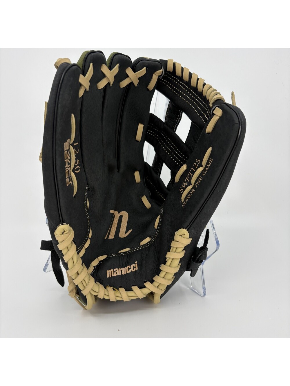 Marucci Swift 12.5 Baseball Glove Green Tan Leather SWFT125 LEFT HAND